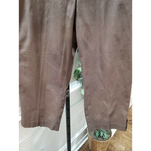 Counterparts Women's Solid Brown Polyester Mid Rise Comfort Waist capris 16 - Picture 4 of 12